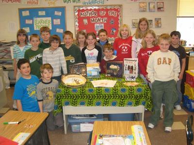 Our class with all the gifts Debby sent us from Zambia.