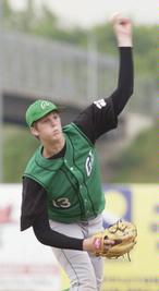 Aaron pitching vs. Abbotsford