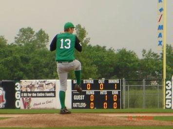 Aaron pitching