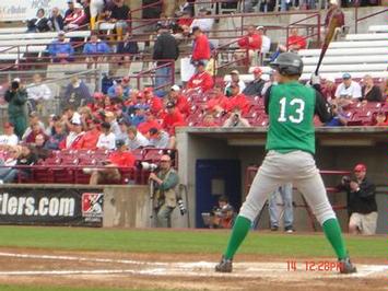 Aaron batting