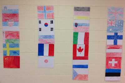 Olympic Torch and Flags - Photo Number 3